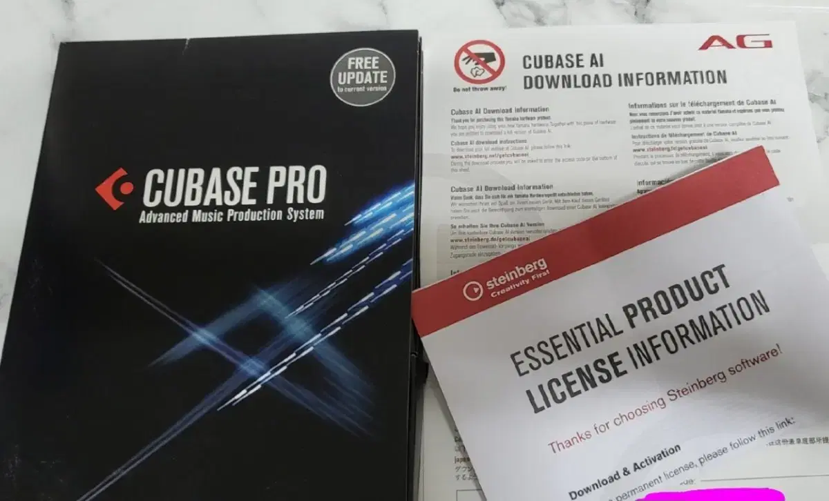 cubase pro 큐배이스 프로 9.5 usb & 코드  전부